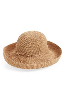 Helen Kaminski Provence 12 Packable Raffia Hat in Nougat