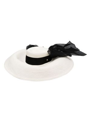Helen Kaminski ribbon-band sun hat - White