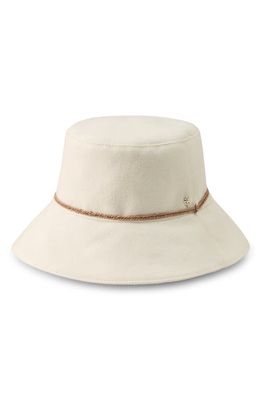 Helen Kaminski Sundar Cotton Bucket Hat in Ecru