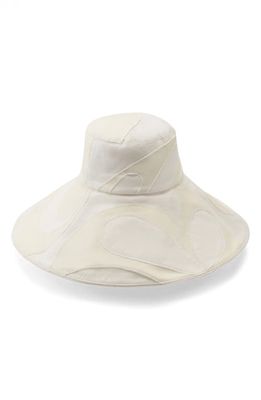 Helen Kaminski Tilli Linen Sun Hat in White/White