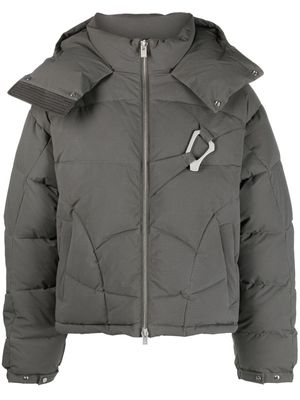 HELIOT EMIL Abstract quilted down jacket - Grey