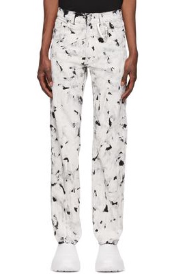 HELIOT EMIL Black & White Chrysalis Jeans