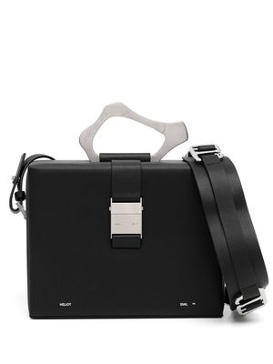 HELIOT EMIL Box leather shoulder bag - Black