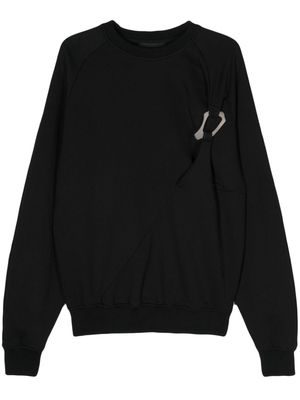 HELIOT EMIL Carabiner cotton sweatshirt - Black