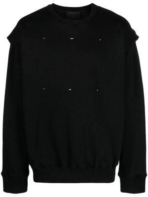 HELIOT EMIL crew-neck cotton sweatshirt - Black