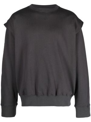 HELIOT EMIL crew-neck cotton sweatshirt - Grey