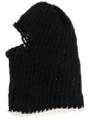 HELIOT EMIL crochet-knit balaclava - Black