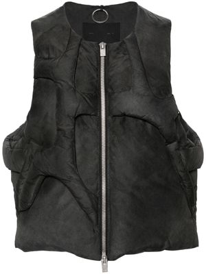 HELIOT EMIL Diffusion panelled down gilet - Black