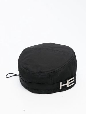 HELIOT EMIL logo-plaque hat - Black