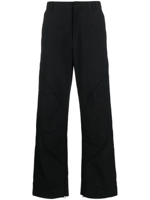 HELIOT EMIL mid-rise stud-detailing trousers - Black