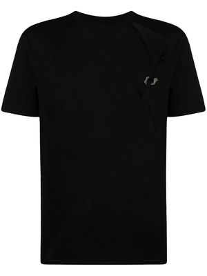 HELIOT EMIL Morphed Carabiner cotton T-shirt - Black