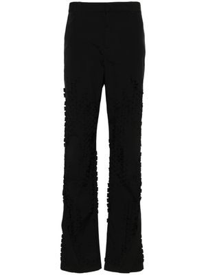 HELIOT EMIL Morphogens mid-rise straight-leg trousers - Black