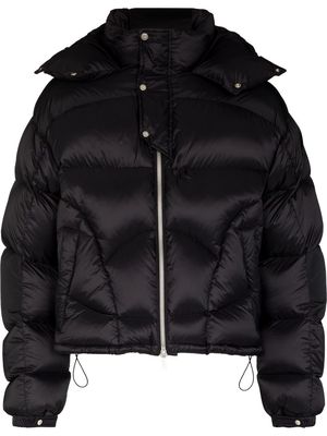 HELIOT EMIL padded hooded jacket - Black