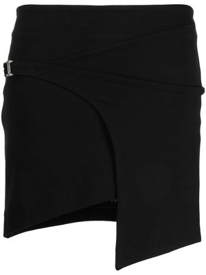 HELIOT EMIL wrap fitted miniskirt - Black