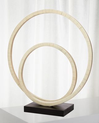 Helix Double Ring Sculpture