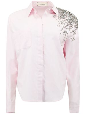 Hellessy Alfred crystal-embellished shirt - Pink
