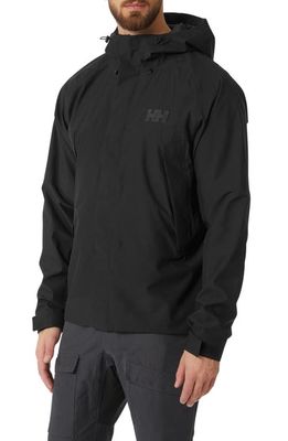 Helly Hansen Banff Waterproof Hooded Shell Jacket in Black