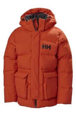 Helly Hansen Hooded Puffer Jacket in Patrol Orange
