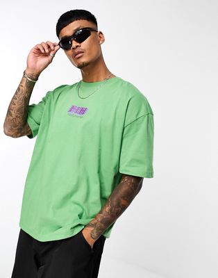 Helly Hansen Play oversized T-shirt with back print in green