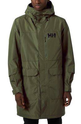 Helly Hansen Rigging Waterproof Raincoat in Utility Green