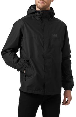 Helly Hansen Vancouver Hooded Rain Jacket in Black 