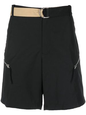 Helmut Lang belted cargo shorts - Black