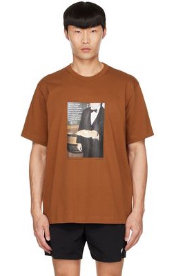Helmut Lang Brown Cotton T-Shirt