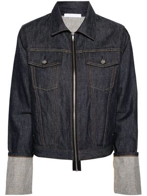 Helmut Lang classic-collar denim jacket - Blue