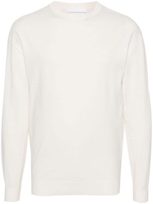 Helmut Lang contrasting-seam jumper - White