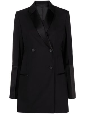 Helmut Lang double-breasted tuxedo blazer - Black