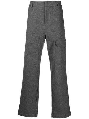 Helmut Lang flannel cargo trousers - Grey