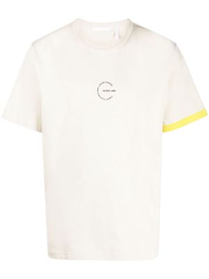 Helmut Lang graphic-print cotton T-shirt - Neutrals