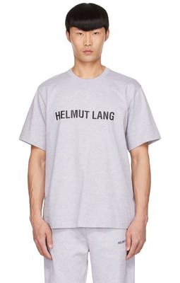Helmut Lang Gray Cotton T-Shirt