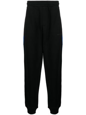Helmut Lang logo-embroidered cotton track pants - Black