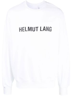 Helmut Lang logo-print detail sweatshirt - White