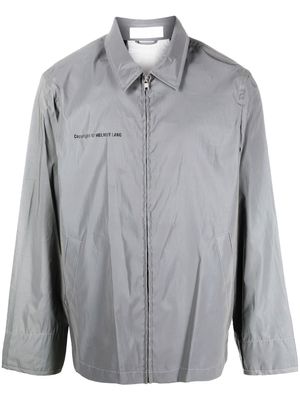 Helmut Lang logo zipped jacket - Silver