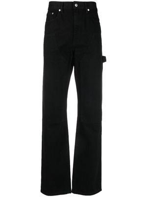 Helmut Lang panelled straight-leg jeans - Black