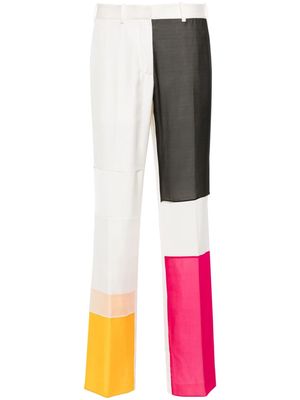 Helmut Lang Patchwork Car straight-leg trousers - Neutrals