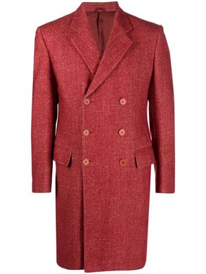 Helmut Lang Pre-Owned 1990 notched-lapel double-breasted coat - Red