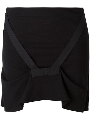 Helmut Lang Pre-Owned strap-detail miniskirt - Black