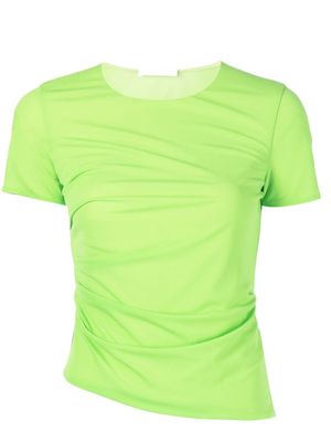 Helmut Lang ruched-detail T-shirt - Green