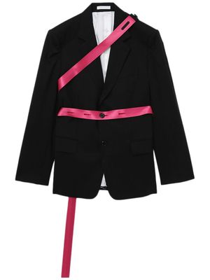 Helmut Lang Seatbelt virgin wool blazer - Black