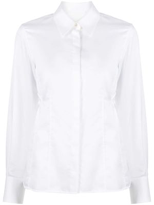 Helmut Lang slash silk shirt - White