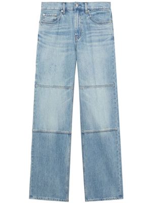 Helmut Lang straight-leg panelled jeans - Blue