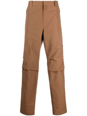 Helmut Lang straight-leg utility trousers - Brown