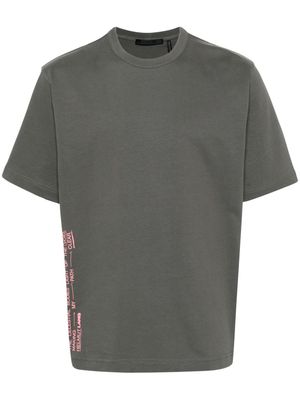 Helmut Lang text-print cotton T-shirt - Grey