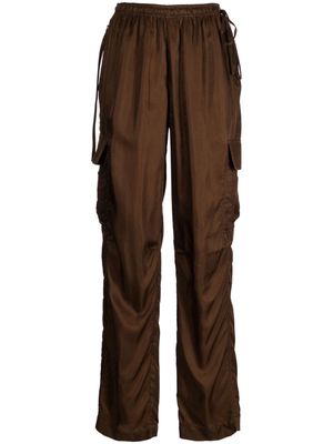 Helmut Lang wide-leg cargo pants - Brown