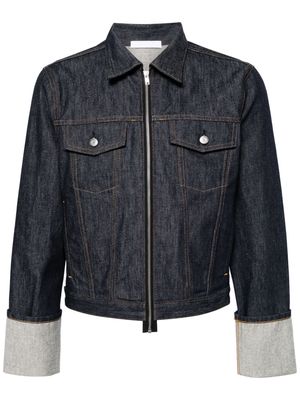 Helmut Lang zip-up denim jacket - Blue