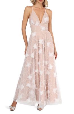 HELSI Josephine Beaded Gown in Off White/Nude 