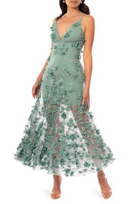HELSI Vanessa Floral Gown in Seafoam Blue